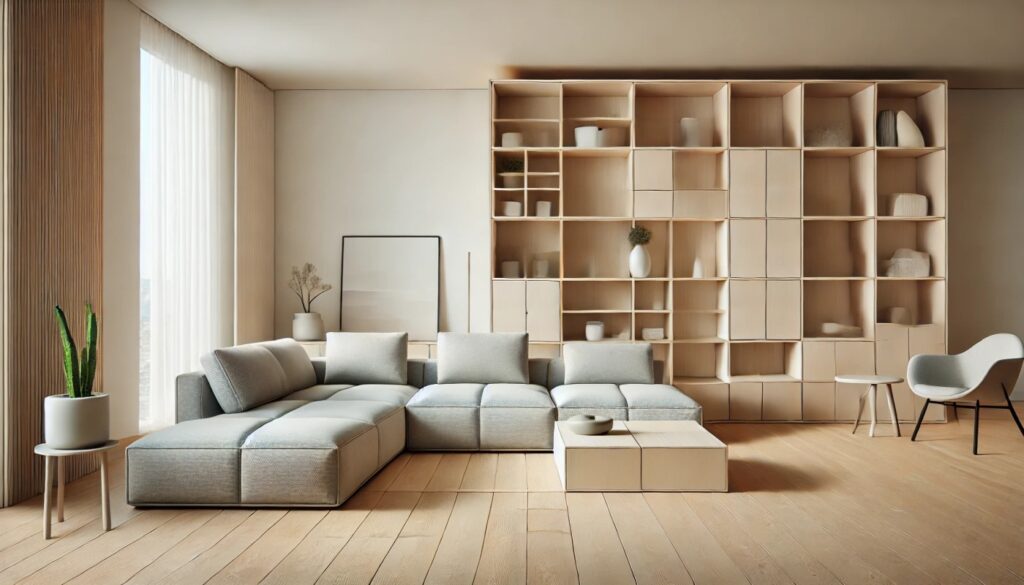 Minimalistyczne meble modułowe