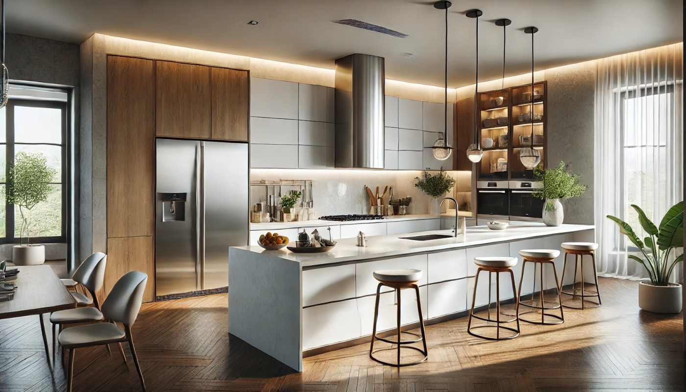 Nowoczesne spojrzenie na trójkąt roboczy w kuchni