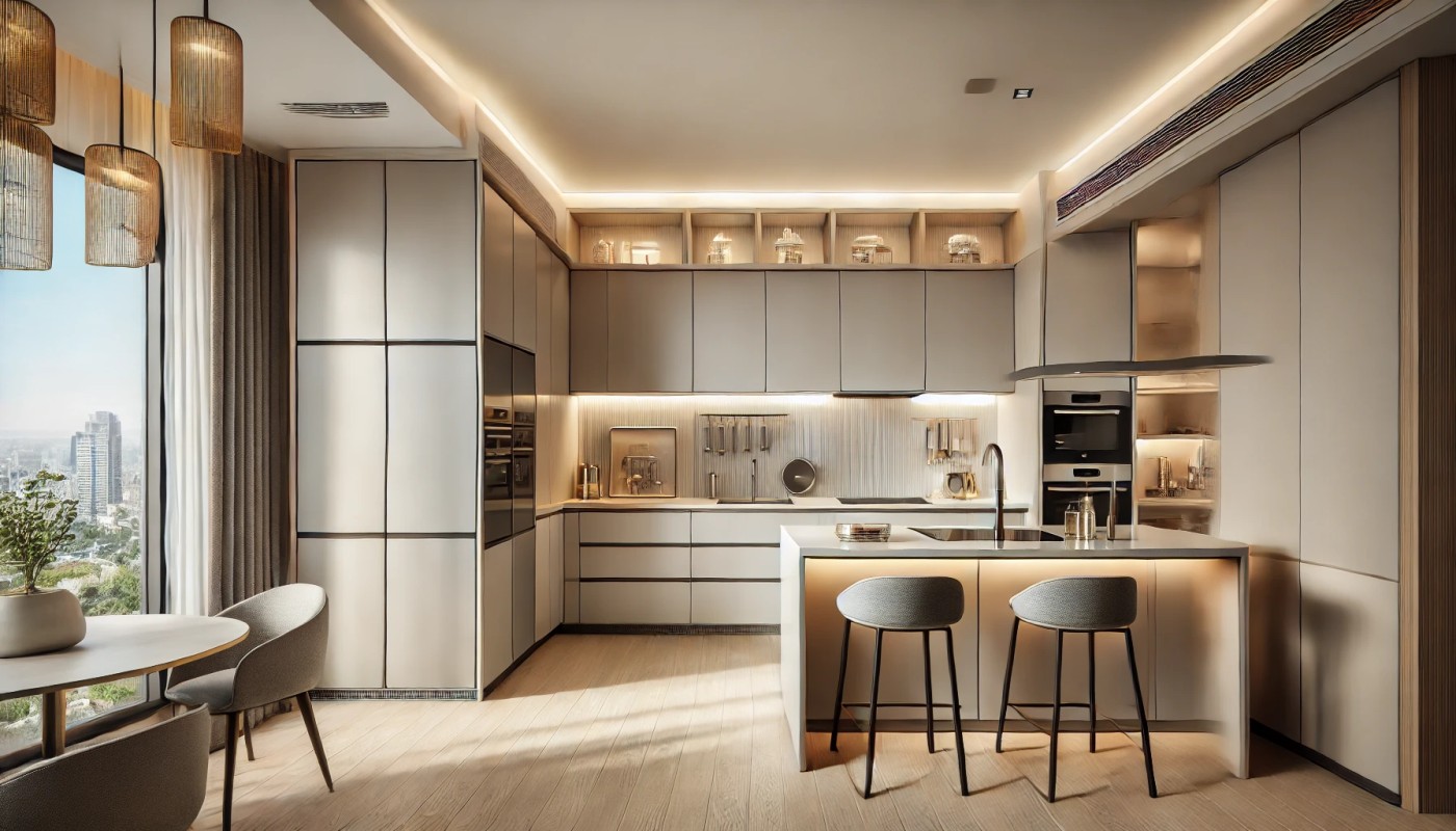 Zabudowa kuchni pod sufit