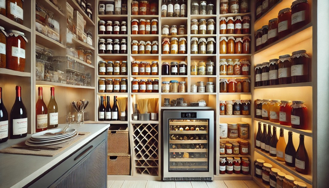 Winiarka w spiżarni