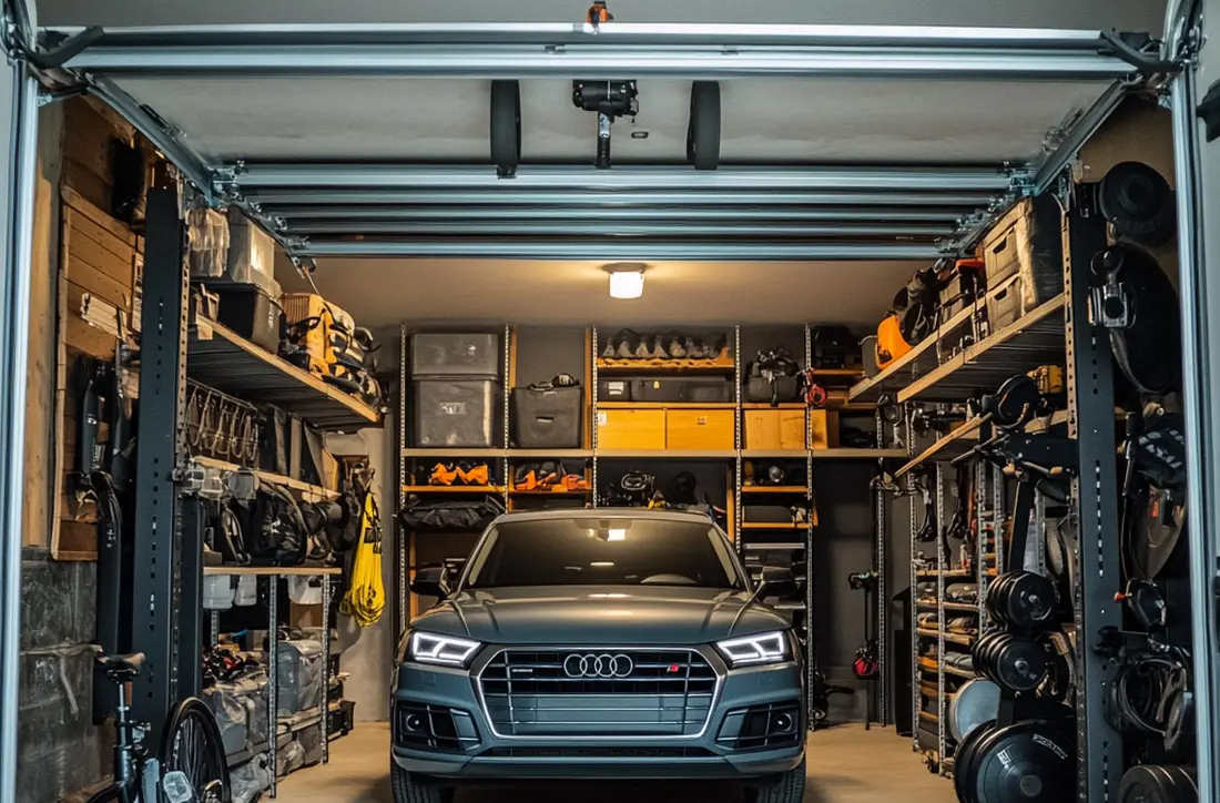 Drzwi garażowe, które robią więcej. Jak zyskać dodatkowe miejsce w garażu