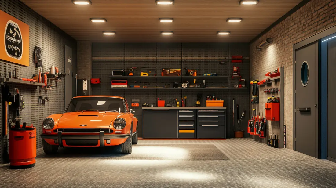 Garaż urządzony też w pionie