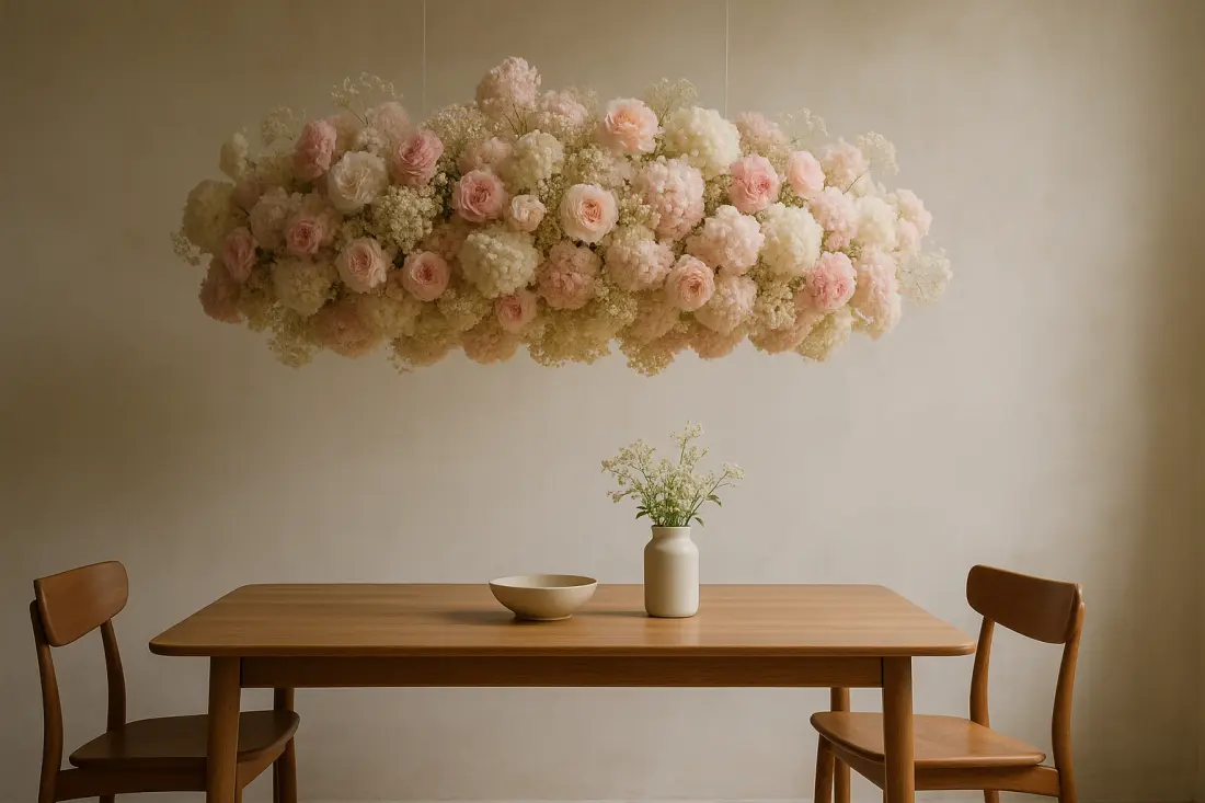 Kwiatowa chmura - inspiracja wnętrza