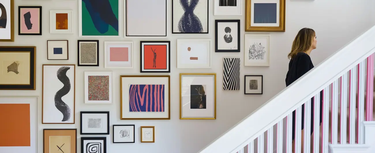 Jak stworzyć perfekcyjną galerię na ścianie przy schodach