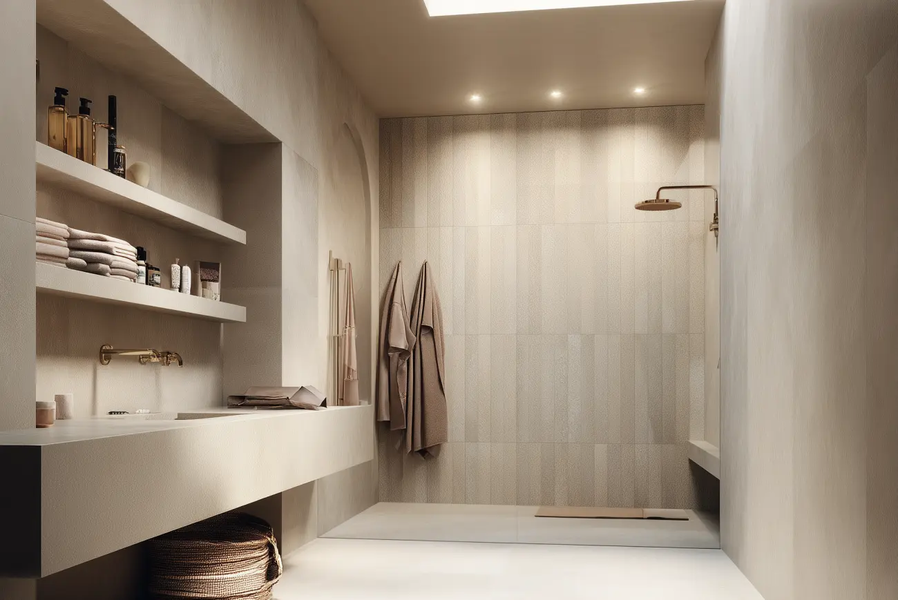 Gres w kabinie prysznicowej