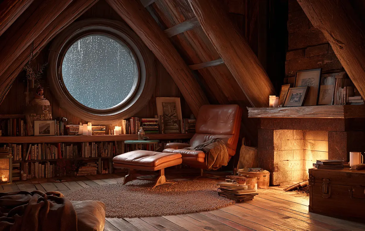 Małe poddasze, wielki potencjał – jak stworzyć przytulny kącik do czytania lub medytacji