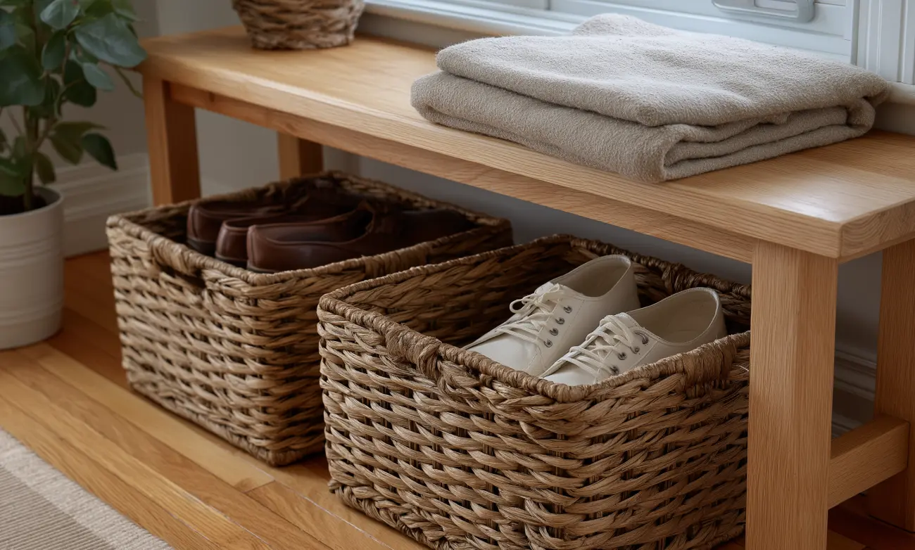 Kosze, skrzynki i tekstylia – jak przechowywać z sercem i dbałością o domową harmonię
