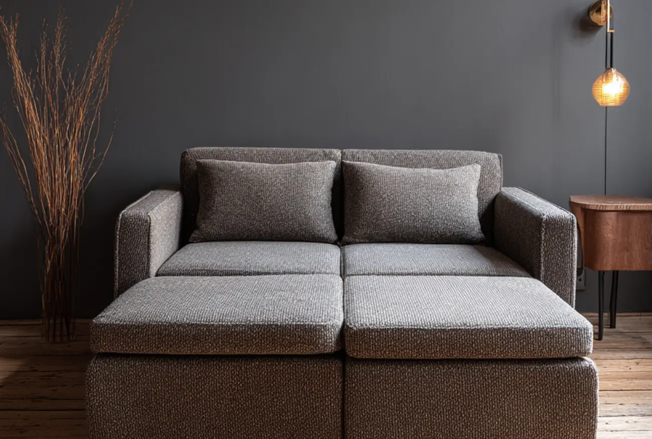 Mało miejsca w mieszkaniu_Postaw na dzienną sofę, która zamienia się w łóżko