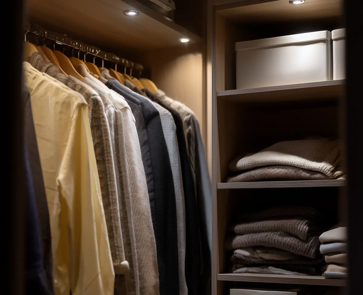 Jak zrobić garderobę w kawalerce bez szafy wnękowej