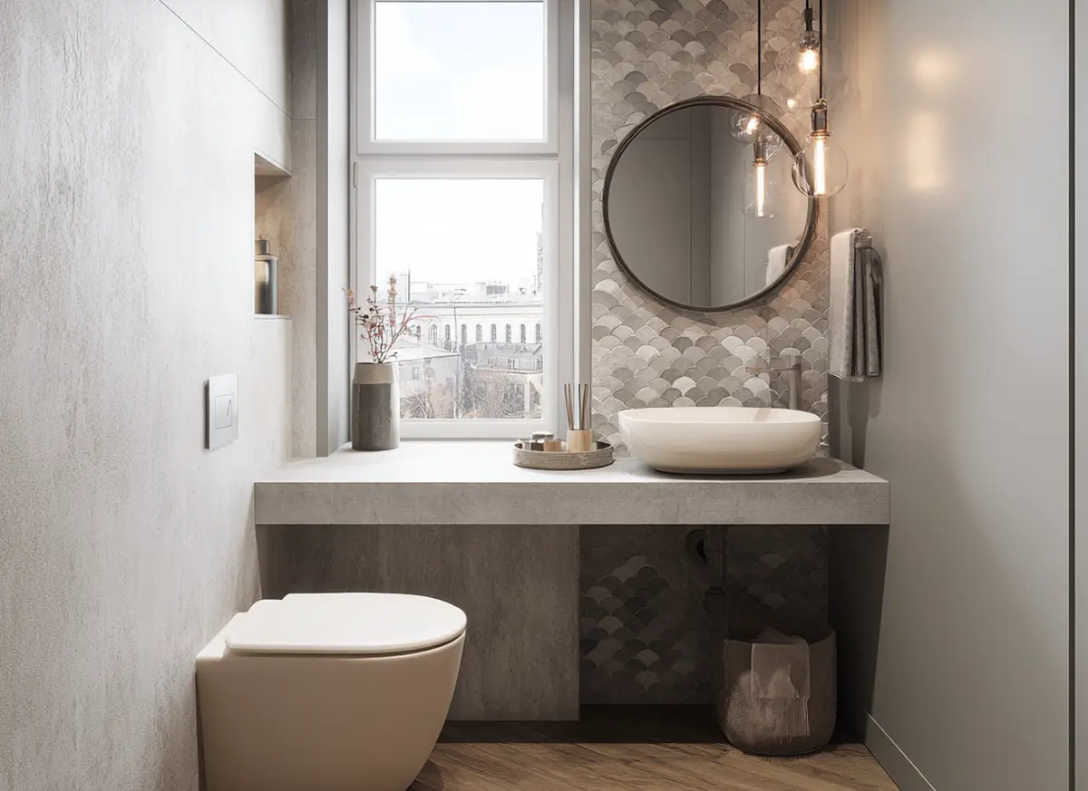 Mała łazienka_Otwarty układ i naturalne materiały sprawią, że zyska przestrzeń i urok