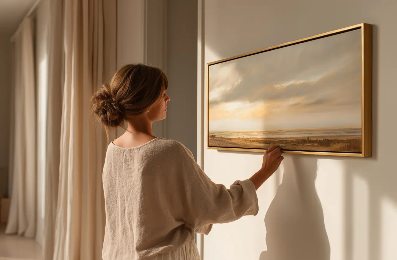 Prosty trik z pastą do zębów pozwoli Ci idealnie powiesić obraz na ścianie