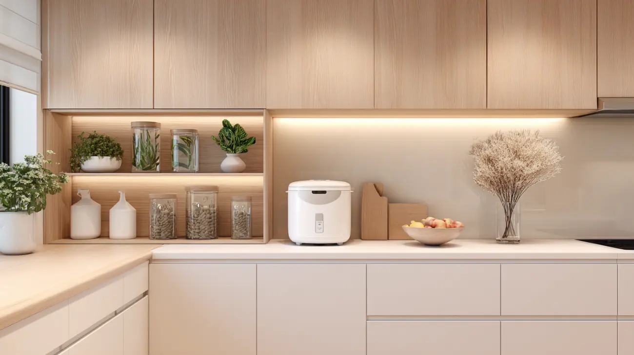 Dyskretna strefa porządku w nowoczesnej kuchni- szafka na małe AGD