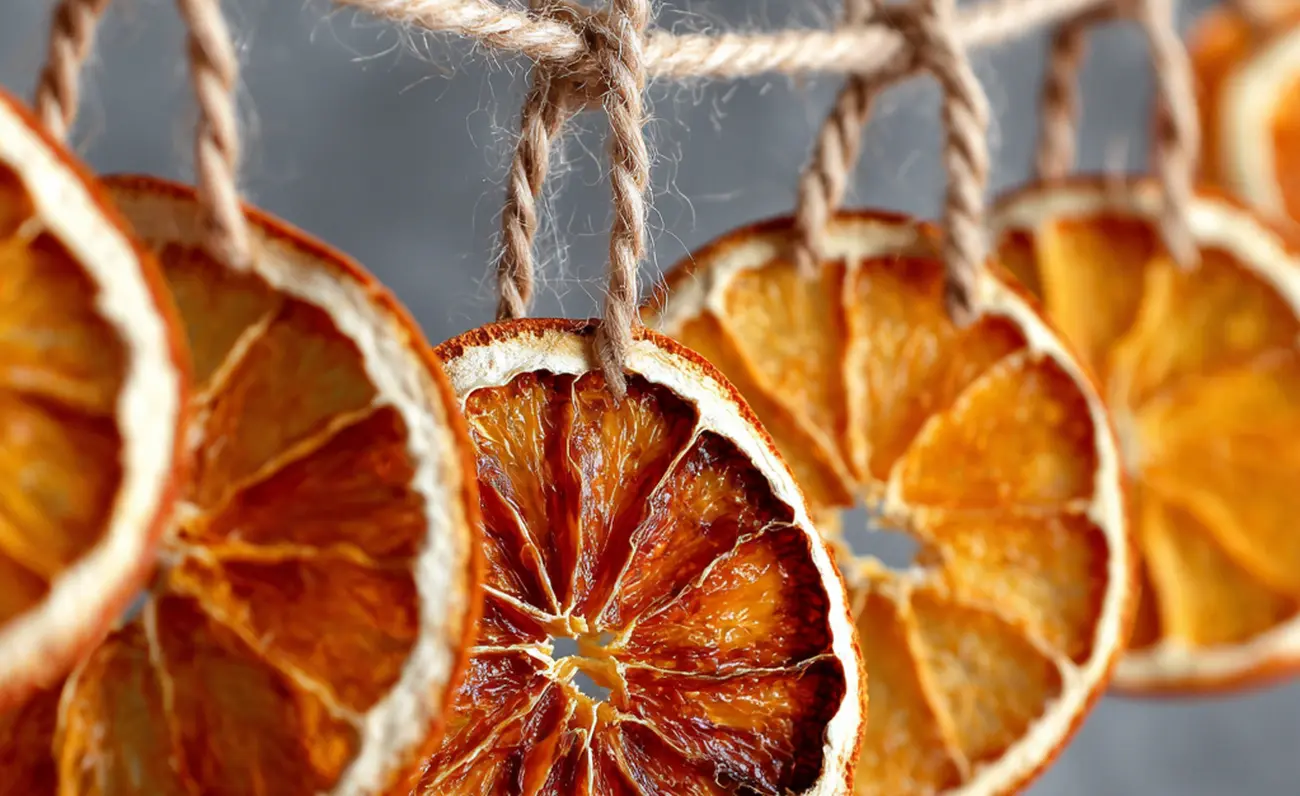 Girlanda z suszonych cytrusów