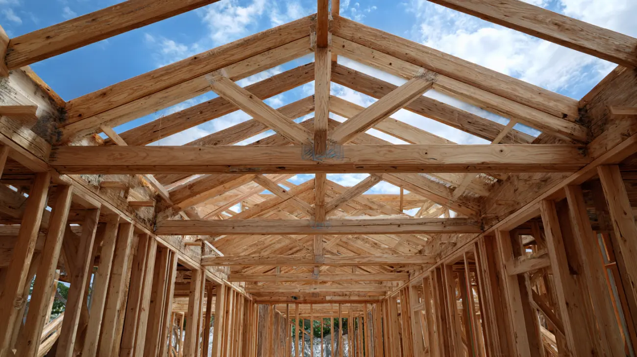 Strop drewniany czy żelbetowy w domu parterowym