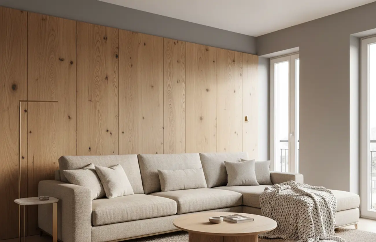 Szare ściany w salonie wychodzą z mody. Projektanci wskazują nowy kierunek