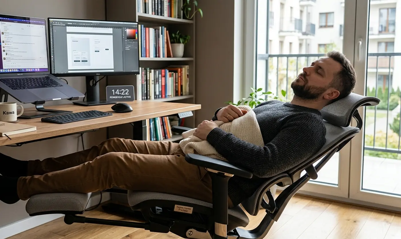 Drzemka w pracy zdalnej_Dlaczego fotel do power napów staje się hitem domowych biur