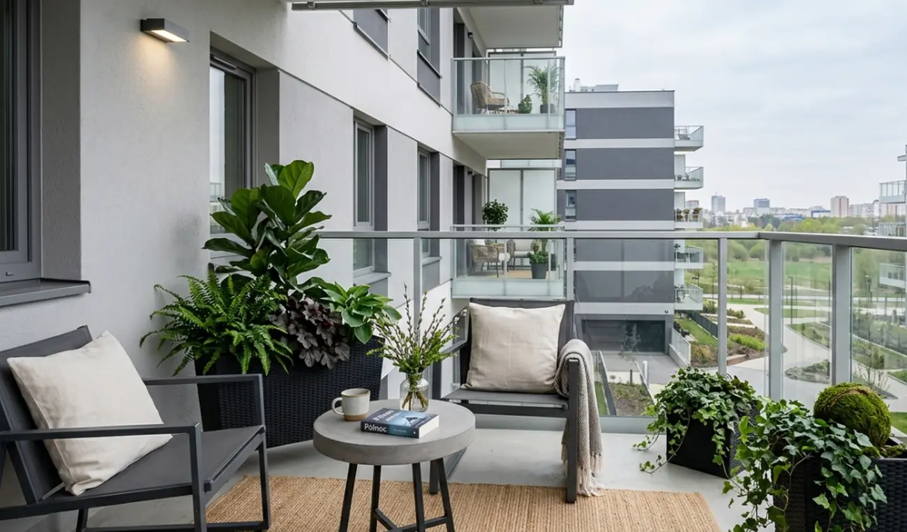 Balkon od północy też może zachwycać - wystarczy dobra strategia
