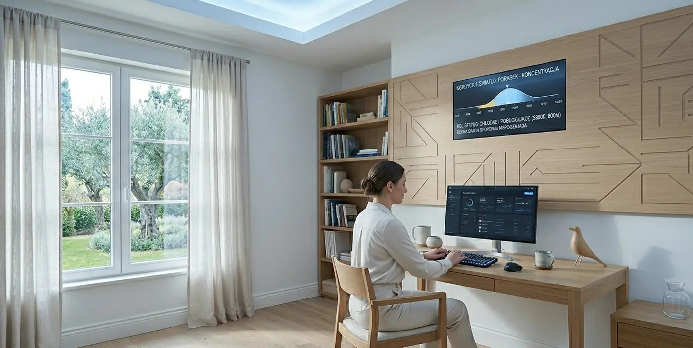 Human Centric Lighting – jak inteligentne światło pomaga lepiej spać i pracować w domu