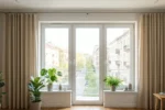 Karnisz pod sufitem_Najprostszy trik, który optycznie podnosi wnętrze